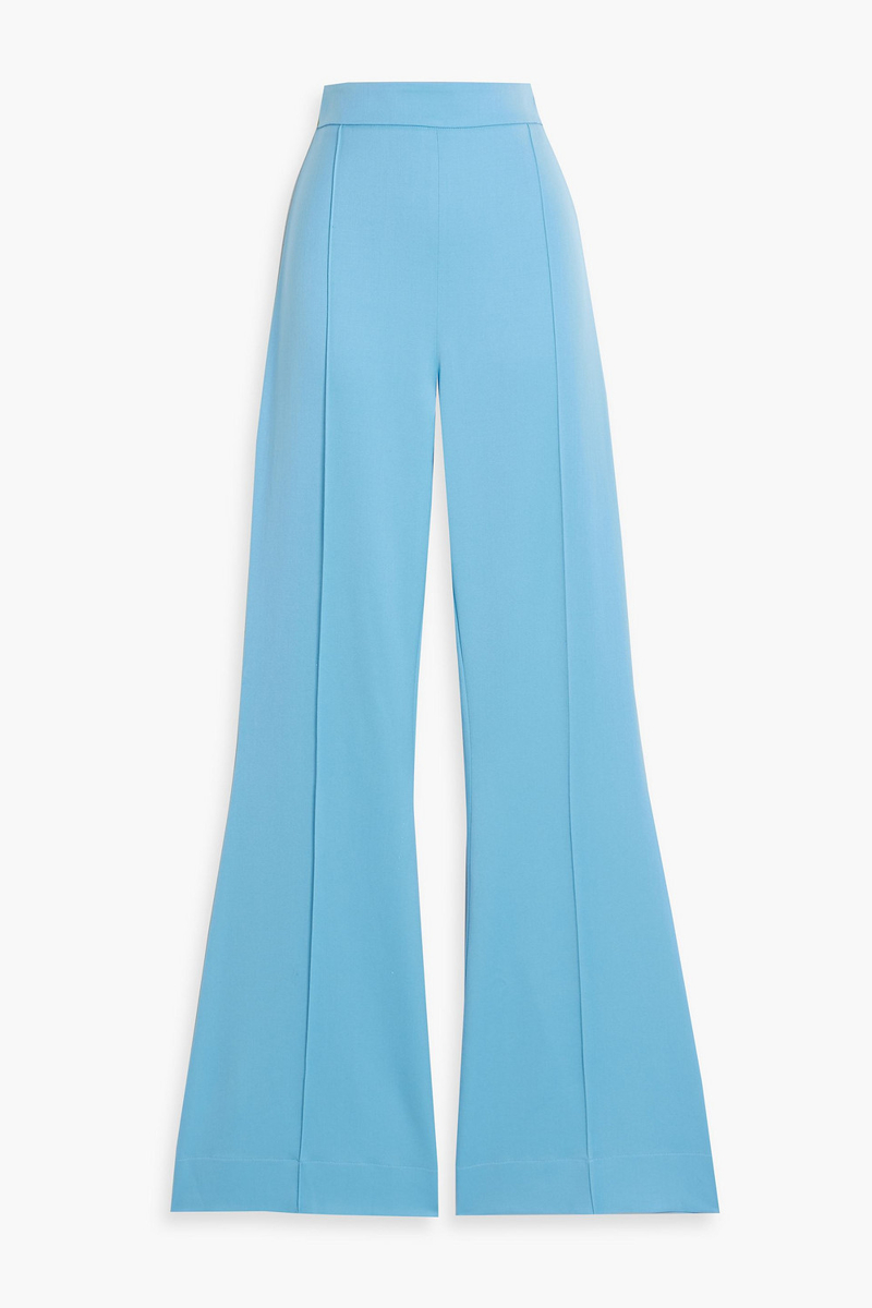 oscar de la renta - wool flared pants - blue - us 10
