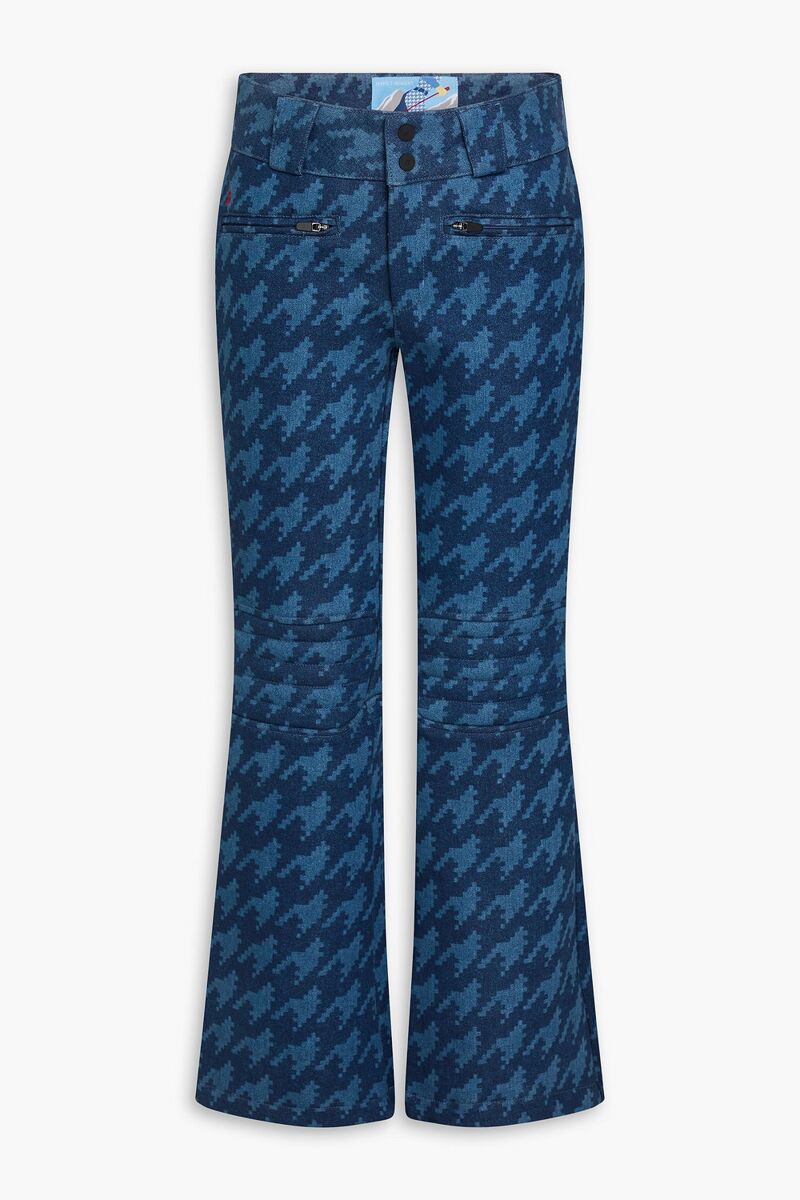 Perfect Moment - Aurora houndstooth denim ski pants - Blue - L