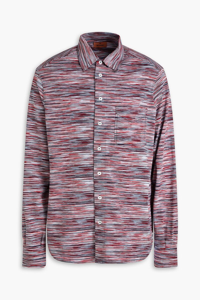 Missoni - Space-dyed cotton-jersey shirt - Red - L
