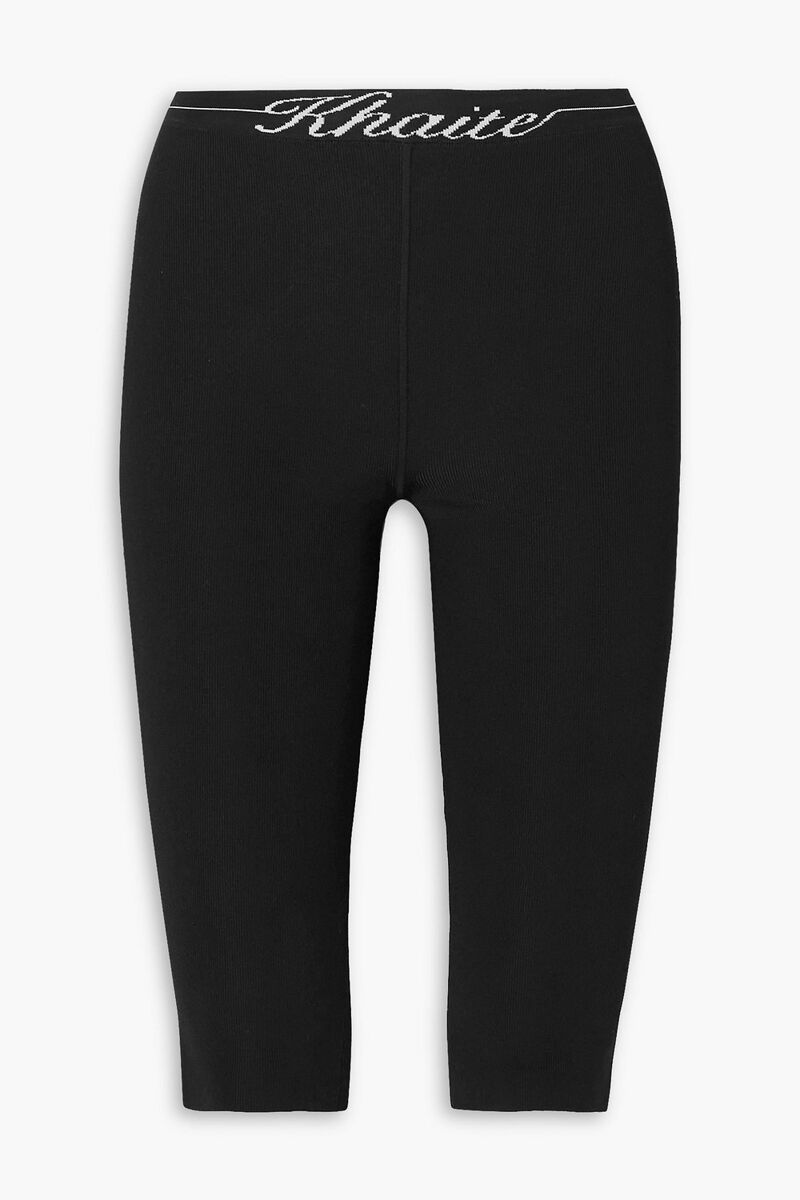 Khaite - Harden stretch-knit shorts - Black - M