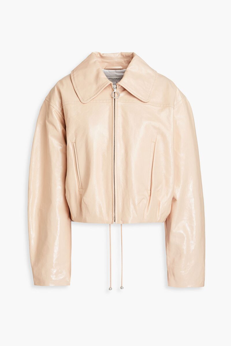 Philosophy di Lorenzo Serafini - Patent-leather bomber jacket - Neutral - IT 38