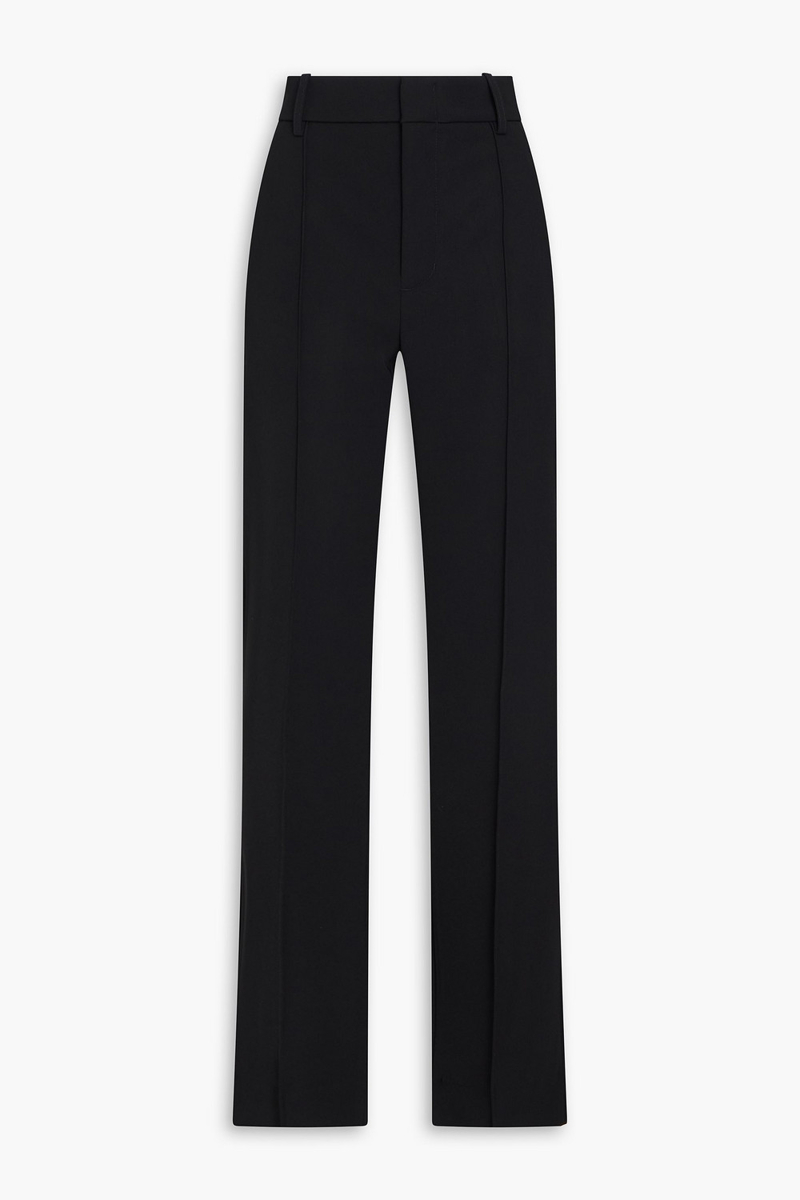 vince. - crepe straight-leg pants - black - us 8