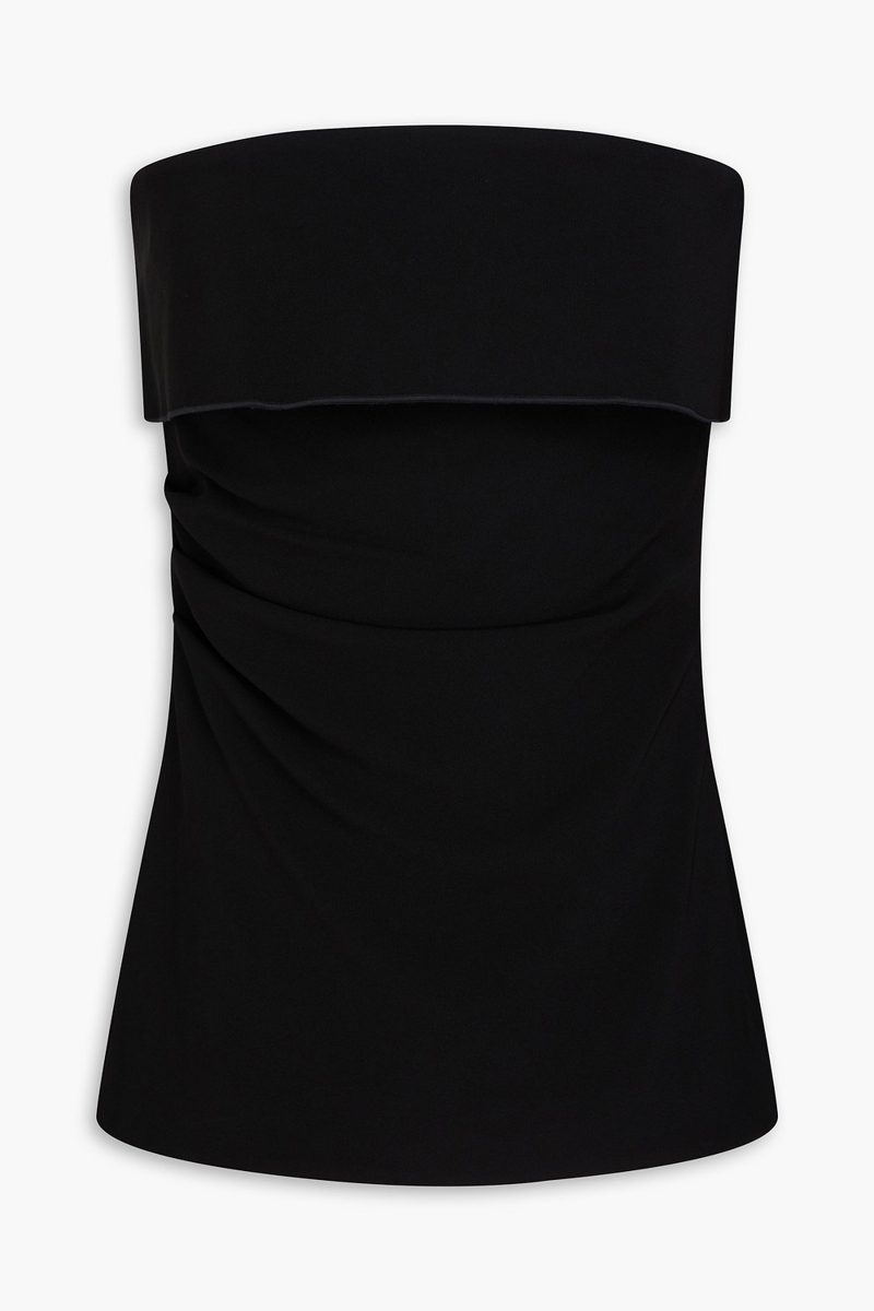 proenza schouler - strapless crepe top - black - us 2