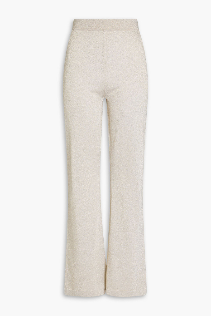 missoni - metallic knitted bootcut pants - metallic - it 46