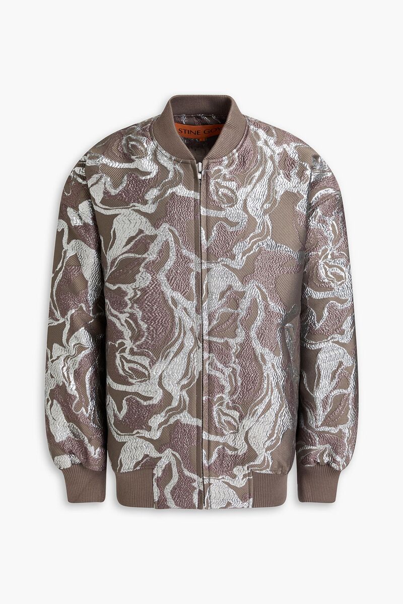 Stine Goya - Oversized metallic brocade bomber jacket - Neutral - M