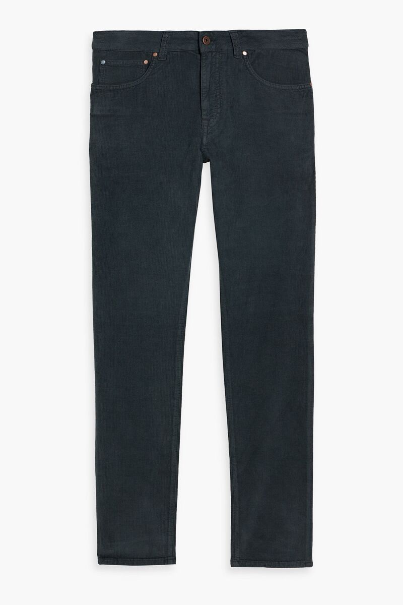 Boglioli - Slim-fit cotton-blend corduroy pants - Gray - 32