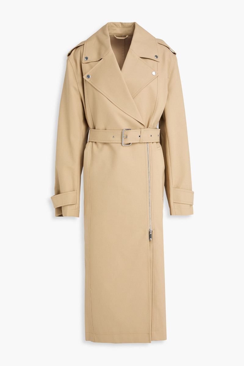toteme - cotton trench coat - neutral - fr 30