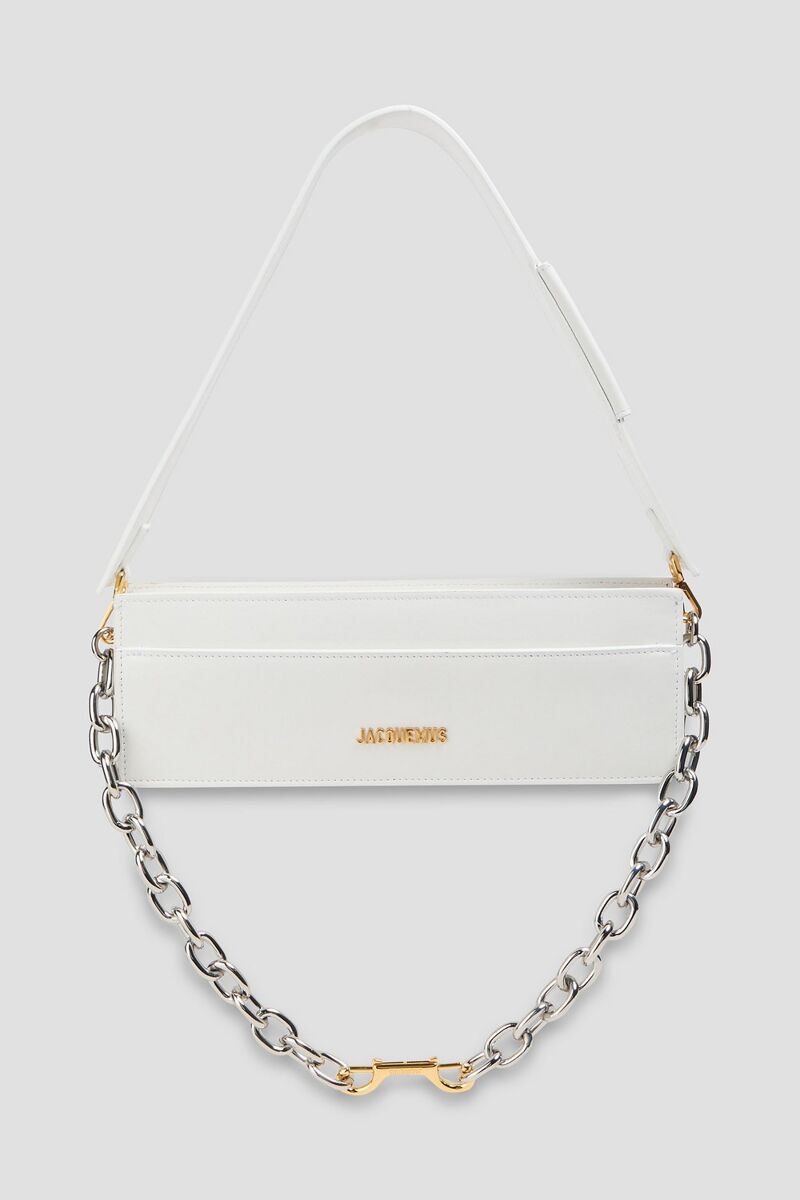JACQUEMUS - Le Ciuciu leather shoulder bag - White - OneSize