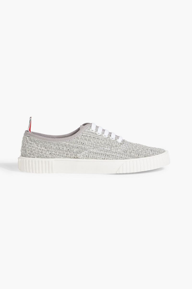 Thom Browne - Heritage tweed sneakers - Gray - US 7