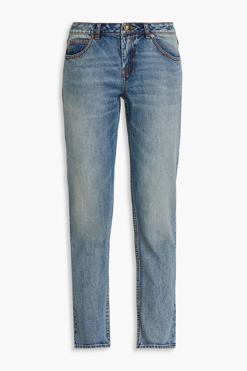 Zimmermann - Faded mid-rise tapered jeans - Blue - 29