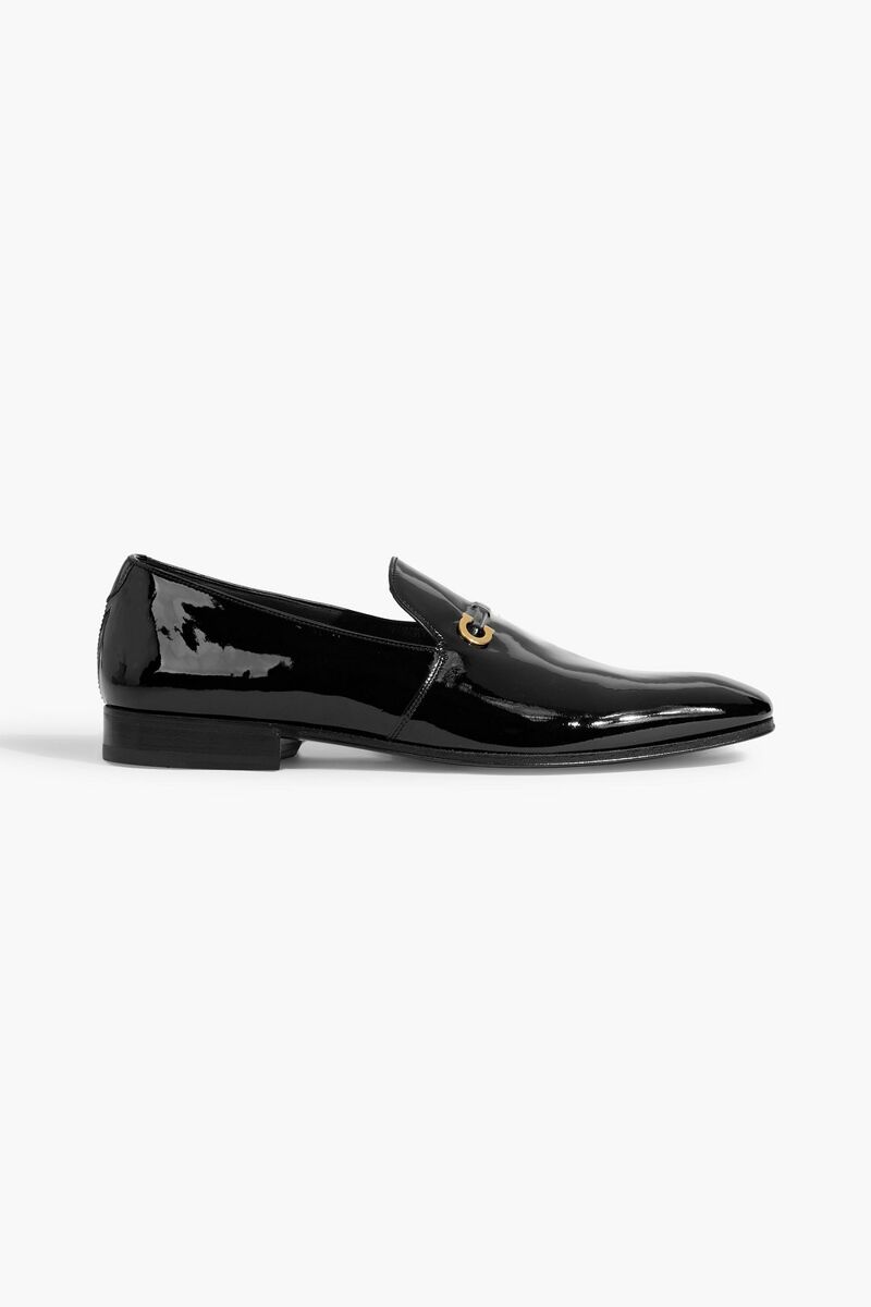 Ferragamo - Lyon patent-leather loafers - Black - US 8.5