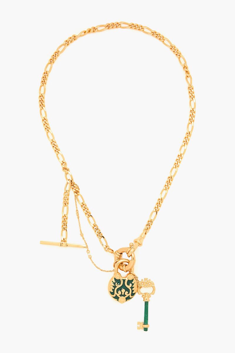 Zimmermann - Gold-tone enamel necklace - Metallic - OneSize