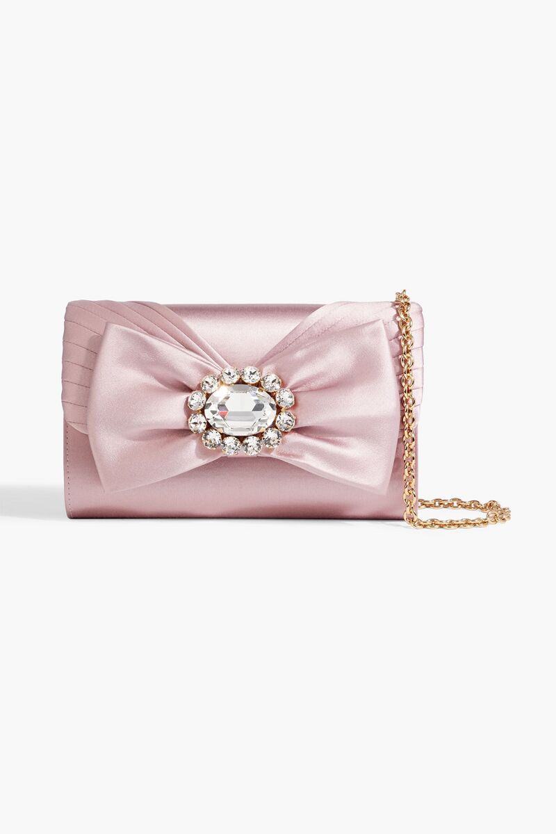 Dolce&Gabbana - Embellished satin clutch - Pink - OneSize