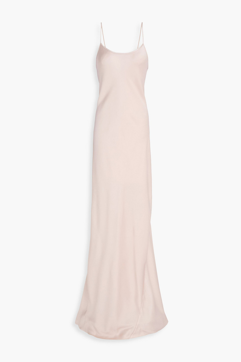 victoria beckham - satin-crepe gown - pink - uk 6