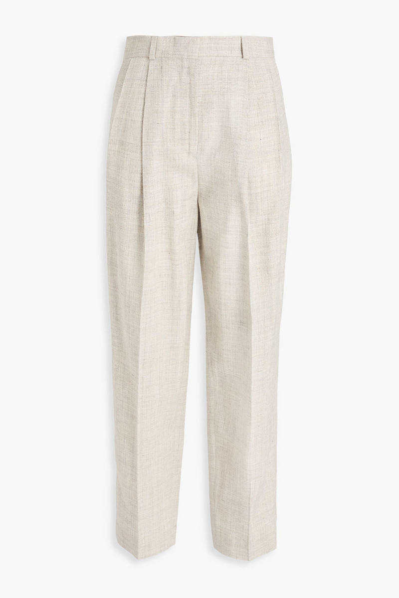 toteme - canvas tapered pants - gray - fr 30