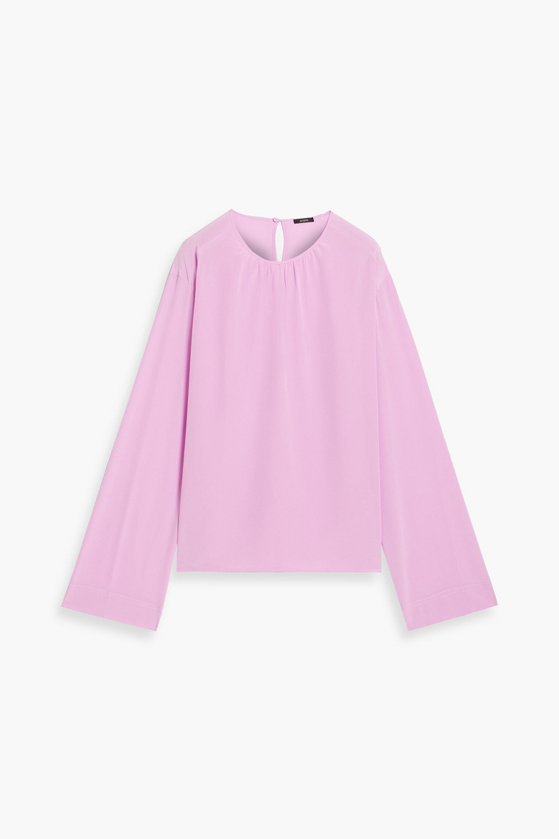 joseph - braidwood silk-crepe blouse - pink - fr 40