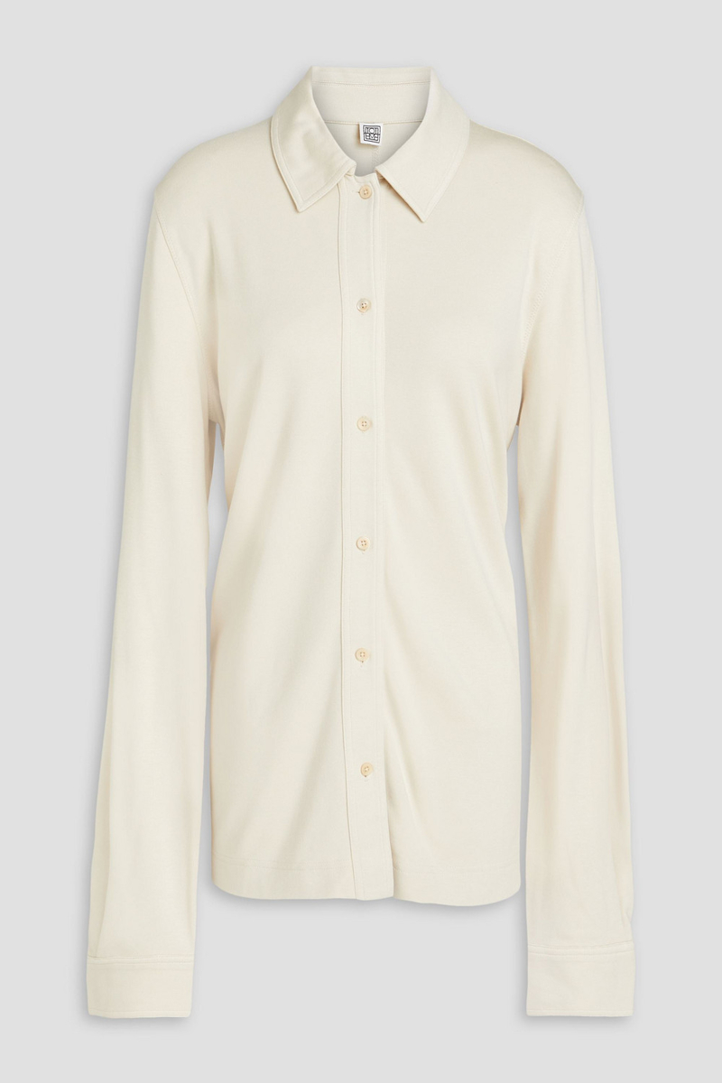 toteme - jersey shirt - white - xs