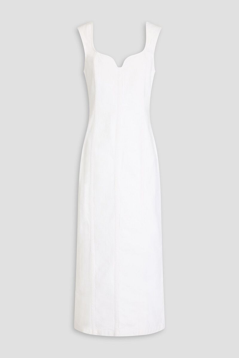 Mara Hoffman - Indya denim midi dress - White - US 0