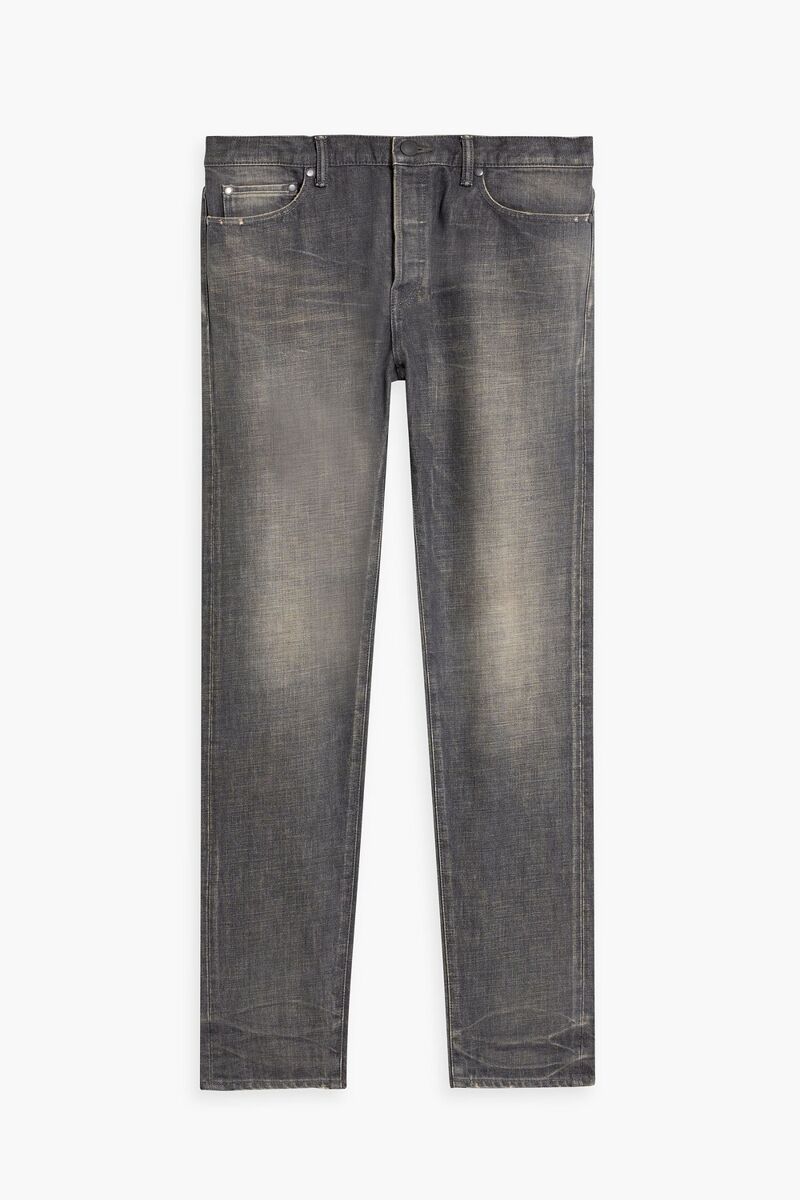 John Elliott - Slim-fit faded denim jeans - Gray - 36
