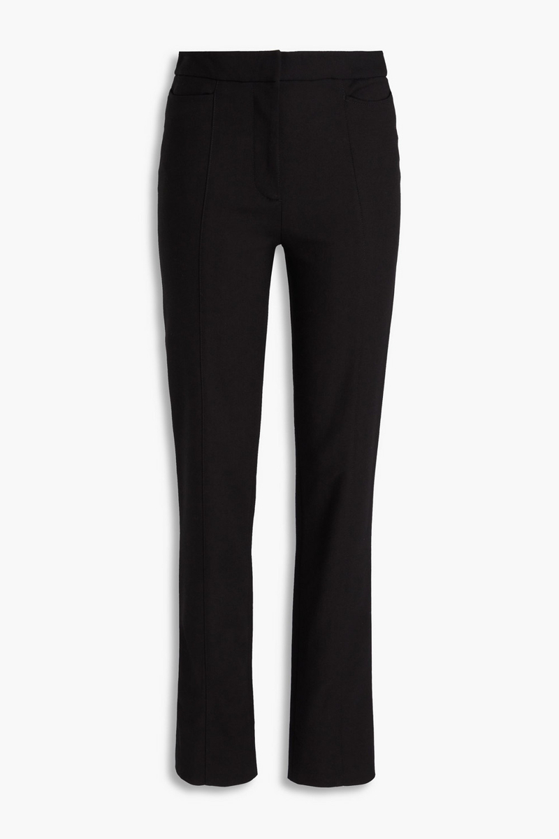 toteme - ponte slim-leg pants - black - fr 32
