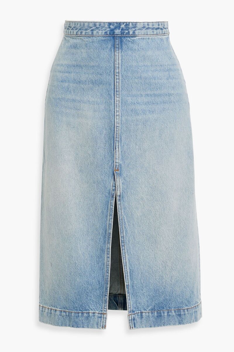 Khaite - Fraser denim midi skirt - Blue - 32