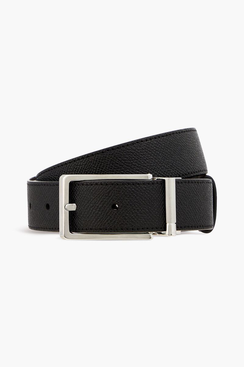 Dunhill - Textured-leather belt - Black - 100 cm