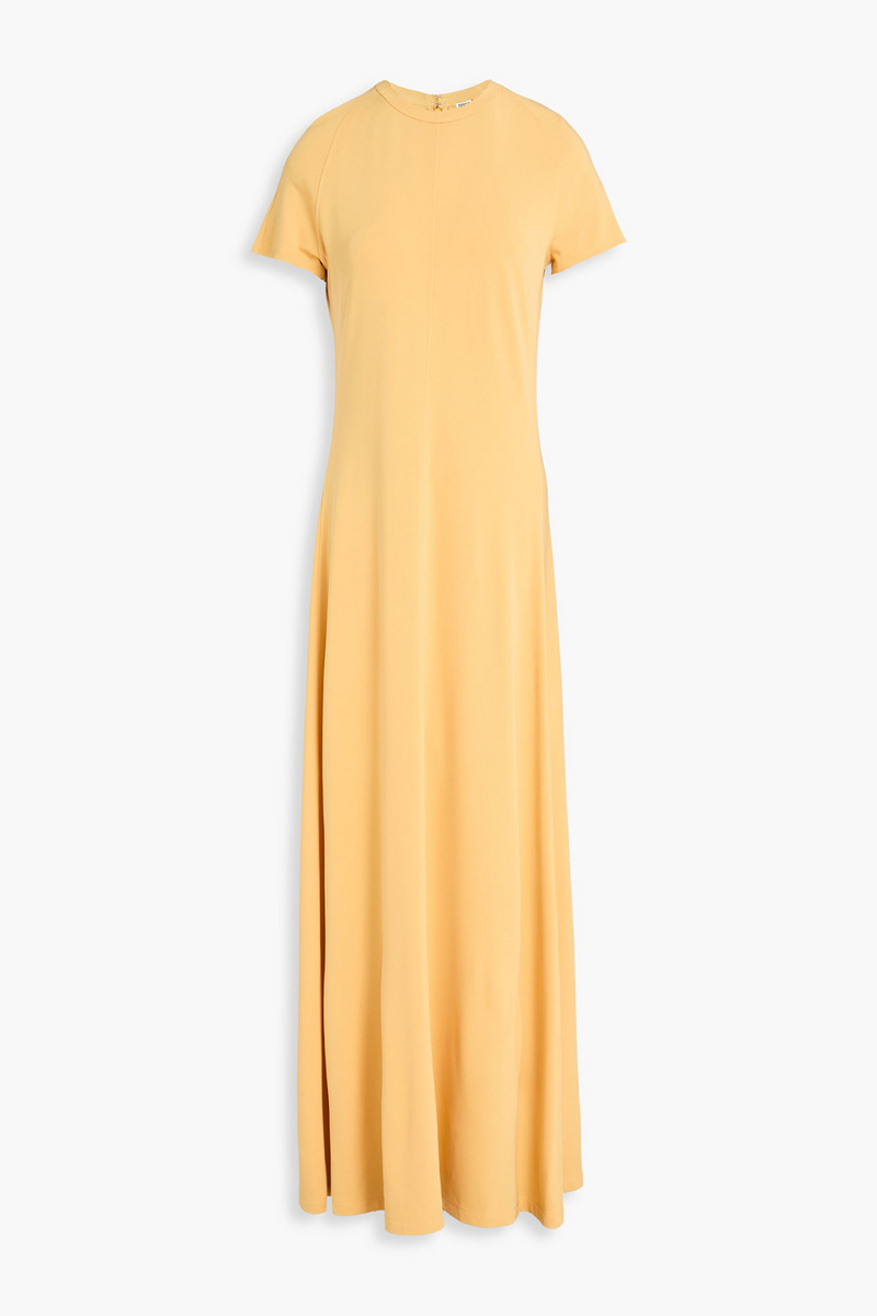 toteme - jersey maxi dress - yellow - xxs