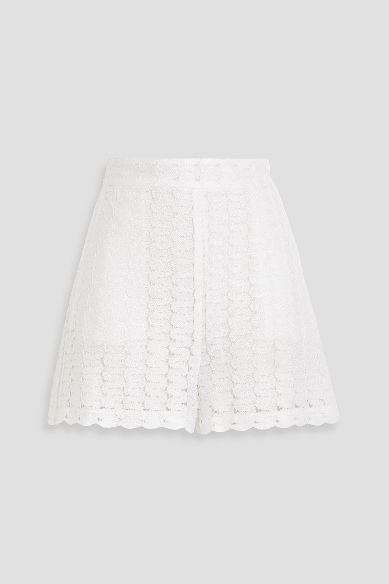 missoni - crochet-knit shorts - white - it 40