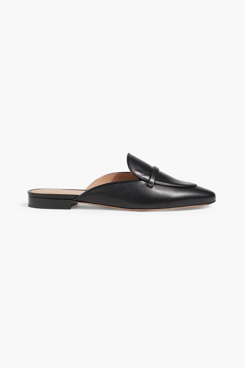 Malone Souliers - Berto 10 leather slippers - Black - EU 40.5