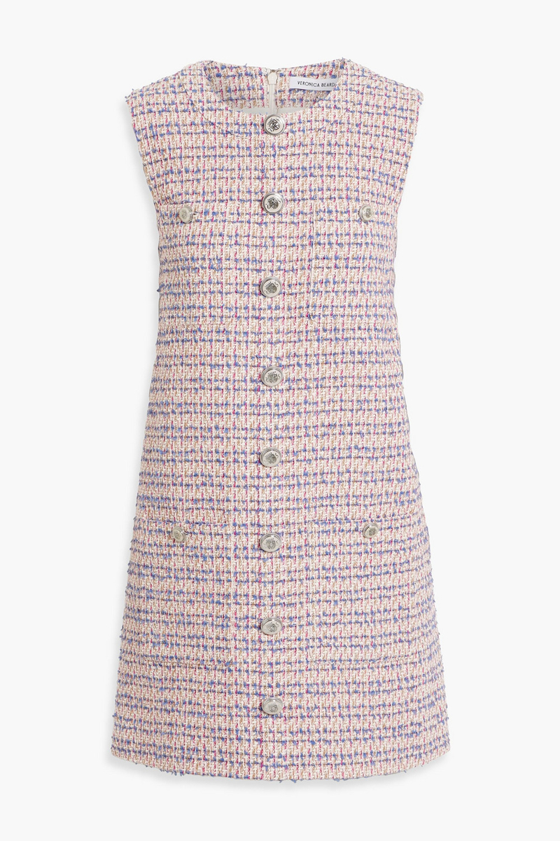 veronica beard - laurel cotton-blend tweed mini dress - multicolor - us 2