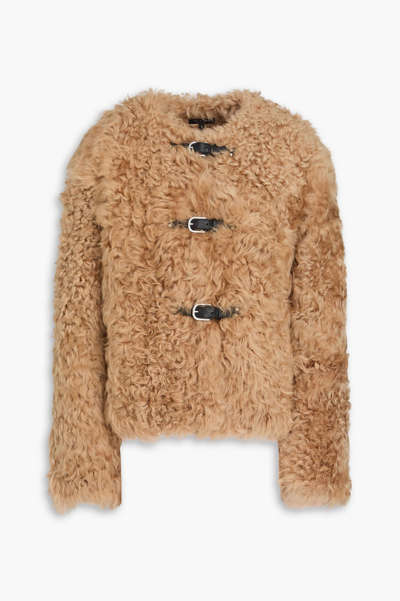 rag & bone - sabrina shearling coat - neutral - xs