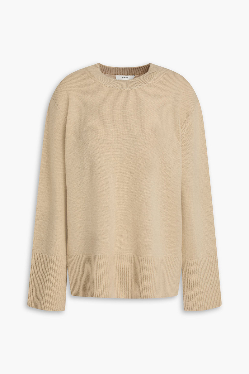 vince. - wool and cashmere-blend sweater - neutral - xs