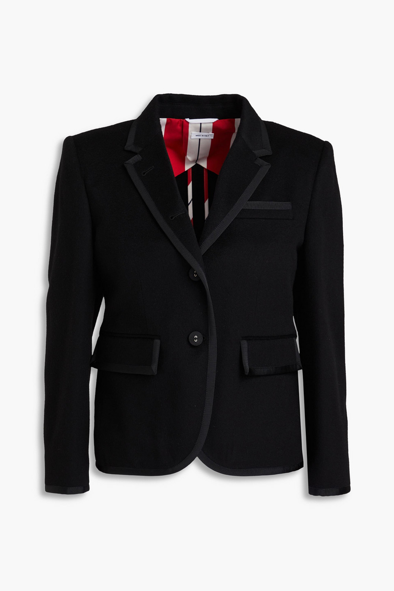 thom browne - cashmere-felt blazer - black - it 38