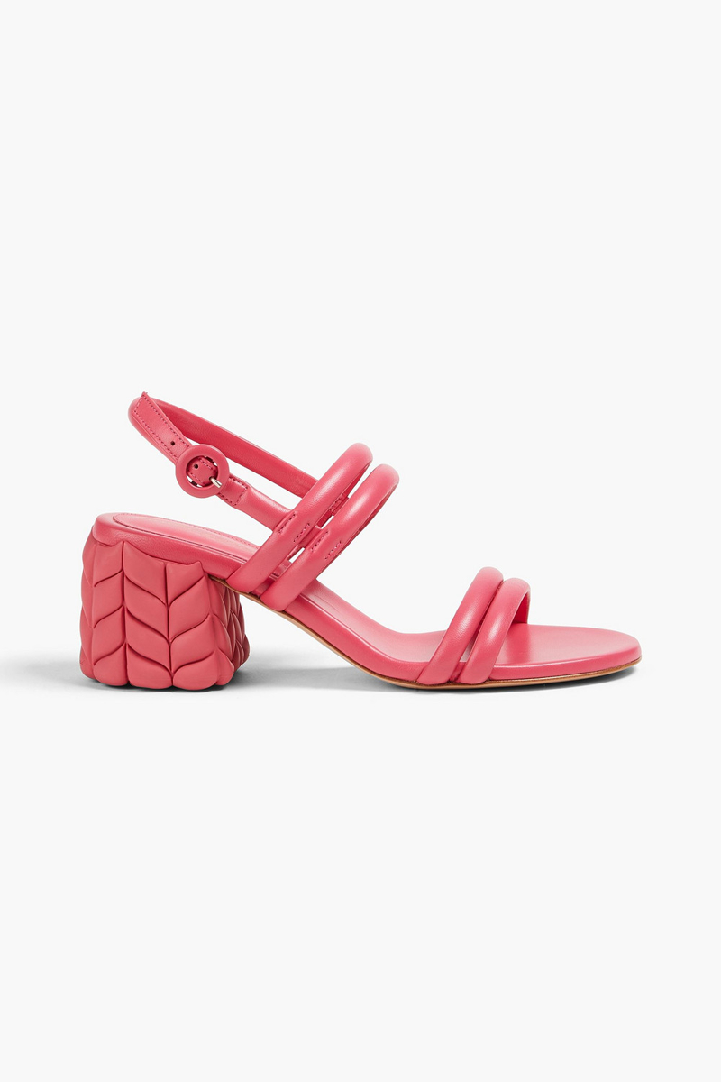 Gianvito Rossi - Florea leather slingback sandals - Pink - EU 38