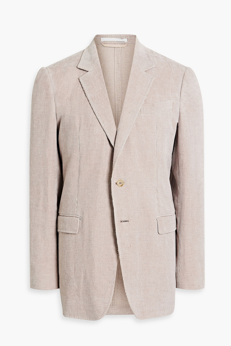 Gabriela Hearst - Miller linen and cotton-blend corduroy blazer - Neutral - IT 54