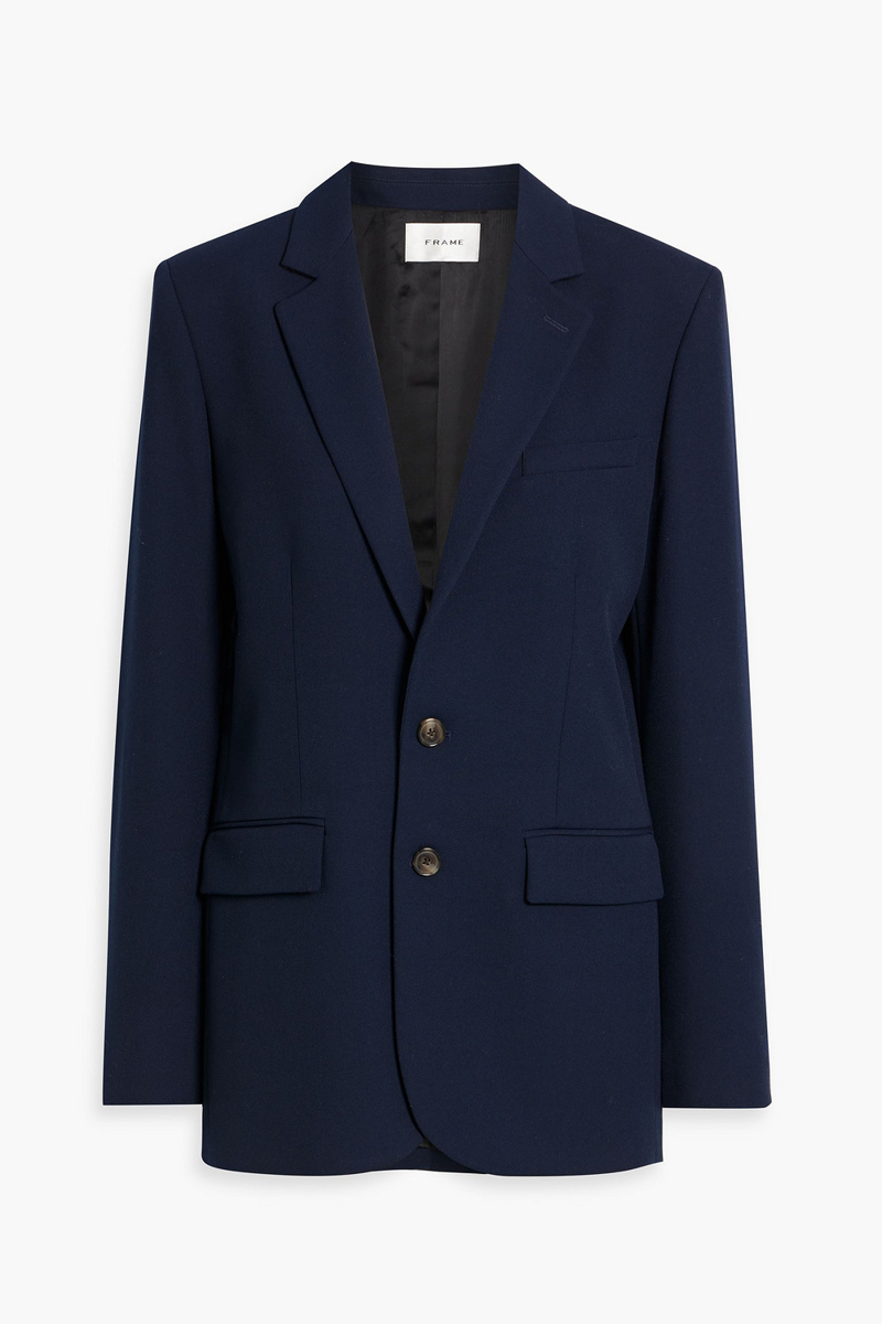 frame - everyday twill blazer - blue - us 0