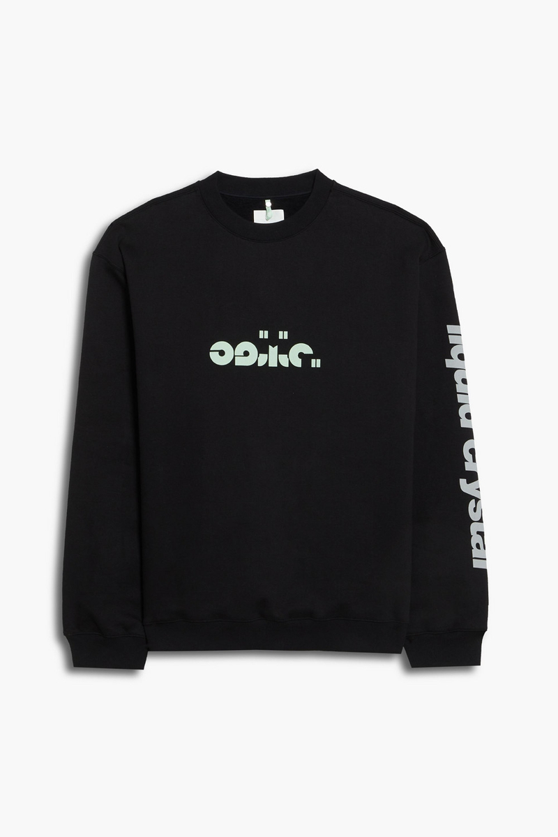 OAMC - Printed cotton-fleece sweatshirt - Black - XS