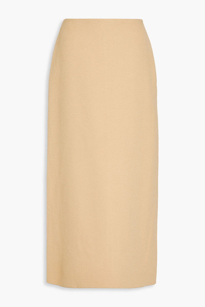 by malene birger - palomie wool-felt midi skirt - neutral - de 34