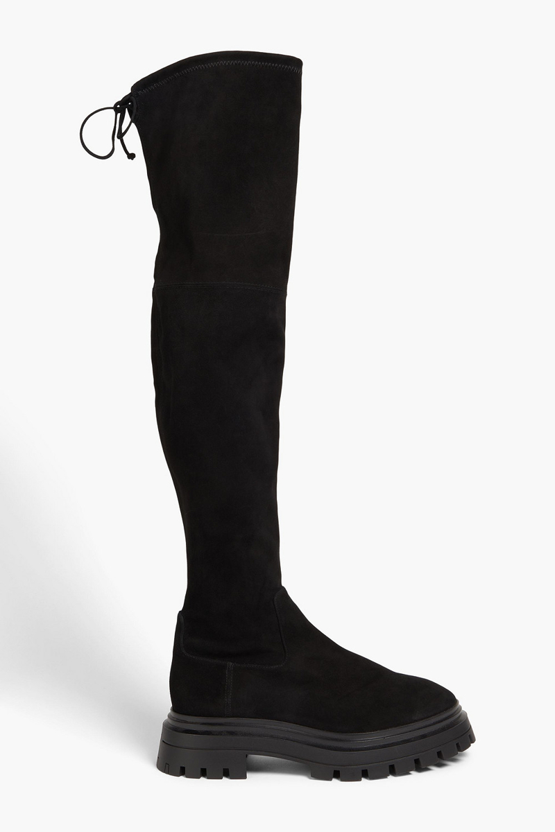 Stuart Weitzman - Bedfordland stretch-suede over-the-knee boots - Black - EU 39.5
