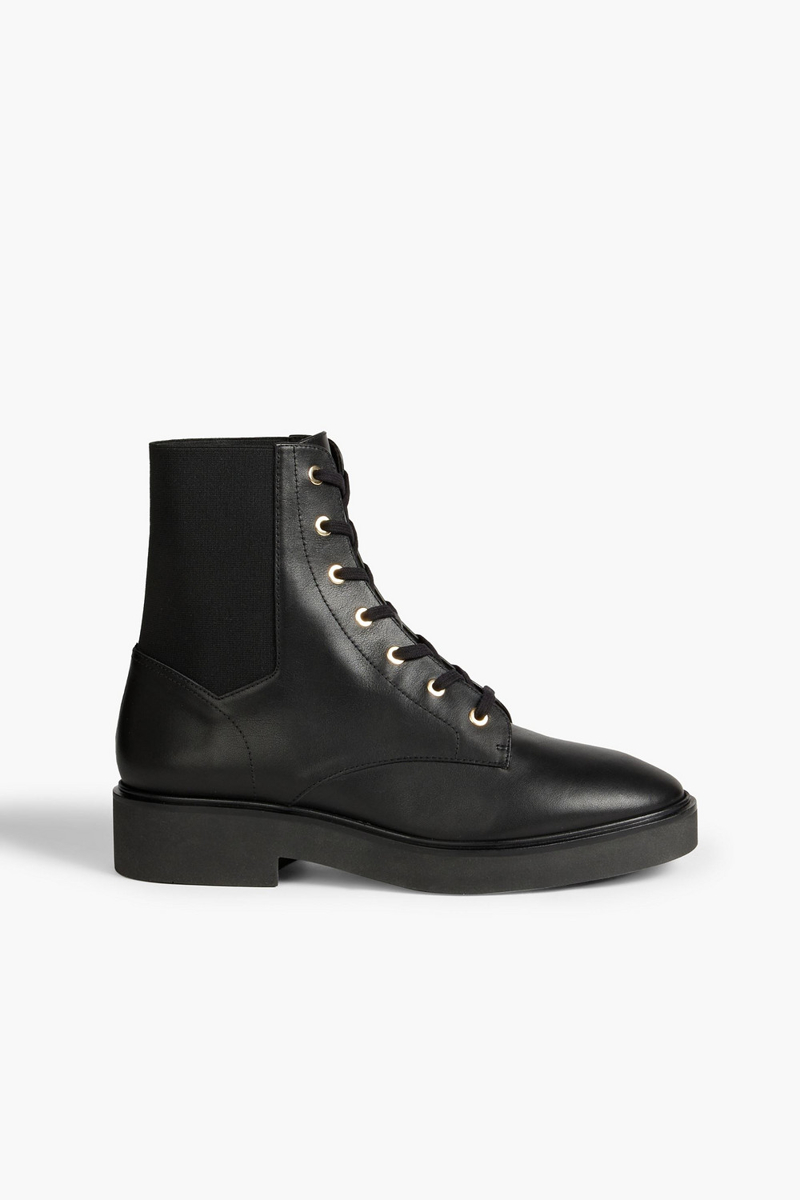 Stuart Weitzman - Henley leather combat boots - Black - EU 40.5