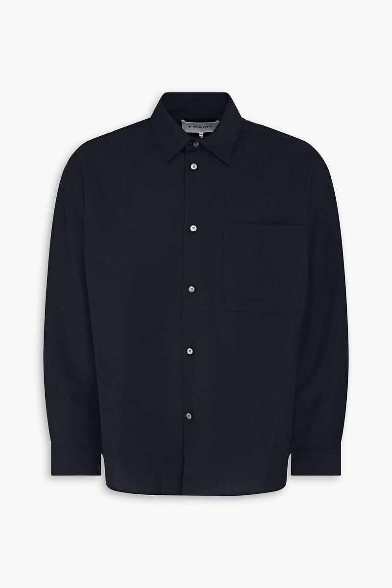 FRAME - Wool and mohair-blend shirt - Blue - S