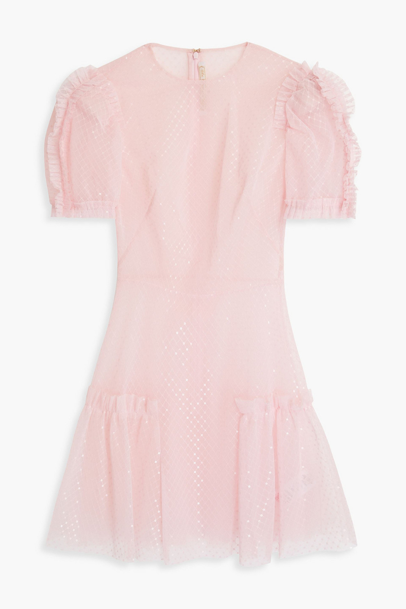 The Vampire's Wife - The Fairy Goddess embellished tulle mini dress - Pink - UK 8