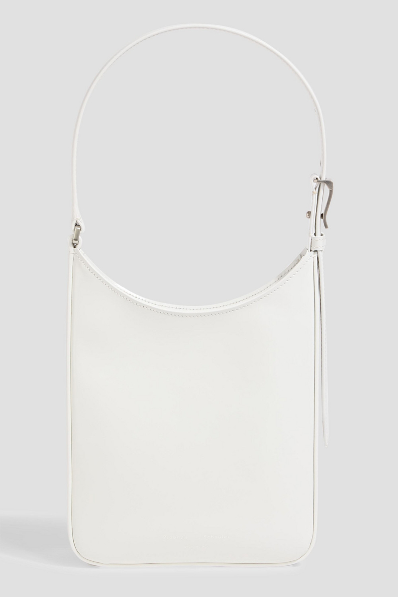 proenza schouler - slope glossed-leather shoulder bag - white - onesize