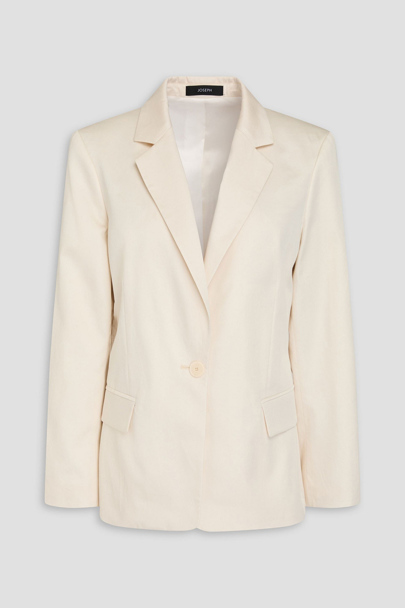 joseph - joaquim cotton-sateen blazer - white - fr 34