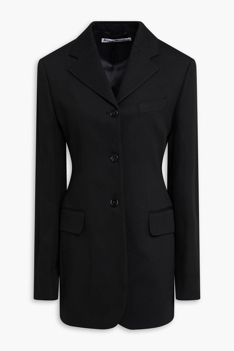 acne studios - wool-blend blazer - black - de 34
