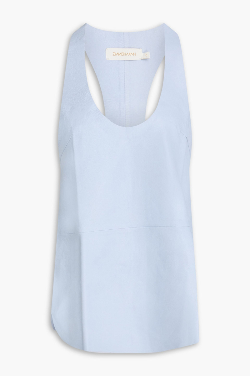 zimmermann - leather tank - blue - 00
