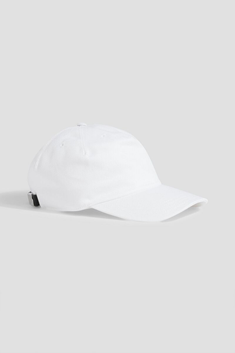 McQueen - Embroidered cotton-twill baseball cap - White - M