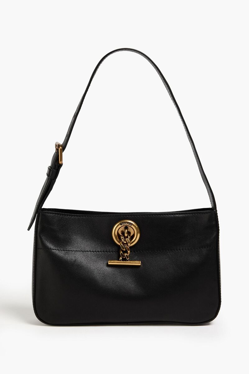 Moschino - Leather shoulder bag - Black - OneSize
