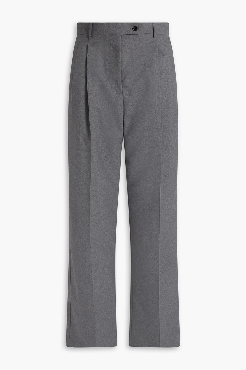 marni - wool tapered pants - gray - it 38