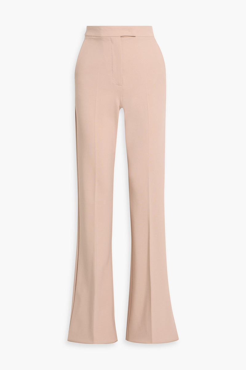 max mara - norcia stretch-cady flared pants - pink - it 40